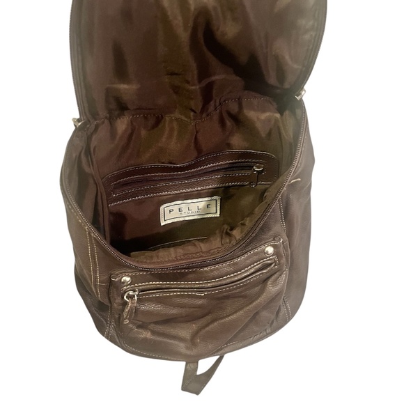 Pelle Studio Brown Leather Backpack - Picture 4 of 4